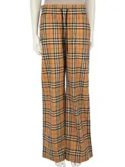 Nova Check Pattern Drawstring Trousers