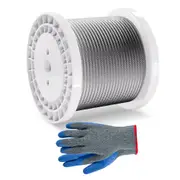 Carbon Steel Cable 6.35 mm 7 x 19 Steel Wire Rope 76.2 m Cable Railing