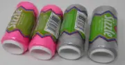 4 Skeins Red Heart Sizzle Crochet Thread Cord Pink Grey
