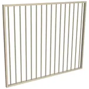 ProtectorAl 1470 x 1200mm Paperbark Aluminium Flat Top Garden Gate