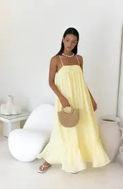 Limoncello Spritz Maxi Dress Yellow
