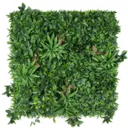 Green Meadows Artificial Vertical Garden / Fake Green Wall 1m x 1m UV Resistant