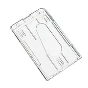 Business and Work Double Sided Pouch Plastic ID Badge Holder - 5pcs
