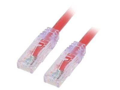 UTP6AX5MRD Patch cord TX6A™ 10GigU/UTP 6a wire Cu PVC red L: 5m 24AWG PANDUIT