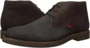 Men's 9.5 MARC JOSEPH N.Y Leather Luxury Lug Ankle Boot Grey / Brown Crocdile