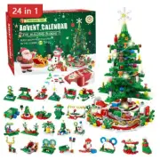 Kids Christmas Advent Calendar Boy Building Blocks Toys Dinosaur Car Insect 2024
