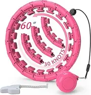 Infinity Weighted Hula Exercise Hoop Plus Size for Adults Weight Loss, Smart Fitness Hoop for Women/Beginner Fitness Aids,with Weight Adjustable Spinning Ball, Fitness and Massage 2 in 1