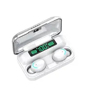 Mini F9 Wireless TWS Bluetooth 5.0 Sports Stereo In-Ear Headphones For Sports Fitness For All Smartphones - White