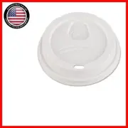 Durable Dome Lids for Paper Hot Cups - 100 Pack, Perfect for On-the-Go