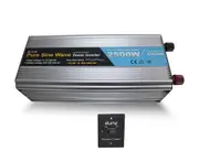 Elinz Pure Sine Wave Power Inverter 2500W/5000W 12V-240V AUS Plug Remote Control