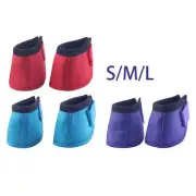 Horse Bell Boots Guard Oxford Cloth Neoprene Protection Overreach Bell Boot