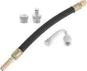 X AUTOHAUX 1 Set 45 Degree Copper Tire Valve Extension with Flexible Plastic 180mm Tyre Valve Stem Extender for Car Motorcycle RV Truck Bike
