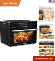32 QT Extra Large Toaster Oven Air Fryer Combo, 18-in-1 Convection Toaster Ov...