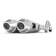 HMF Brushed Performance Dual FS Exhaust For Polaris RZR XP/4 1000 2015-22