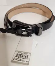 BP Nordstrom Womens Faux Leather Black/Hematite S/M belt
