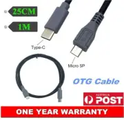 USB Type C (USB-C) to Micro B (Micro USB) Cable Remote Controller Data Cord AU