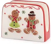 H&h Gingerbread Decorated Ceramic Napkin Ring