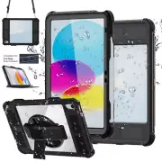 For Apple iPad 10th Gen Case Waterproof Shockproof Stand Cover Screen Protector