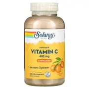 Solaray, Buffered Vitamin C Chewable, Natural Orange, 485 mg, 100 Chewables