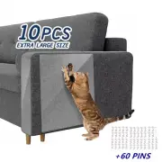10 Pack Cat Scratch Furniture Protector Anti-Scratch Deterrent Pad Tape 17x12''