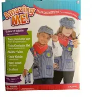 6pc Train Engineer Thomas Tank Railroad Conductor Halloween Costume Child S 4-6