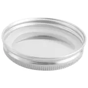 8 Pcs Stainless Steel Jar Lids 86Mm Sealed Leak Proof Cover With Silicone Seals Storage Solid Caps W