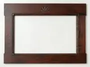 Walnut hand carved picture frame