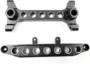 2pcs 1/6 Aluminum Alloy Front Rear Shock Tower for SCX6 Crawler Durable RC Car Accessories Replacement Parts RC Upgrade Part, Black