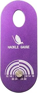 Aymzbd Fly Tying Hackle Gauge Fly Tying Tool Fly Tying Gear Portable Convenient Aluminum