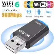WiFi 6 Dual-band USB Adapter AX900 2.4G/ 5G Wireless Network Card For Desktop PC
