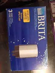 BRITA Tap Water Faucet Filter Replacement, 3 Count - Chrome 3 Filters NEW
