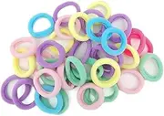 Reayou 200Pcs Baby Elastics Hair Ties, Candy Color Seamless girls hairbands,Mini Hairbands Girl Baby's Elastic Hair Ties,Tiny Soft Rubber Bands for girl Kids (Multicolor)