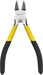 [BOOSDEN] 6.5 Inch Side Cutters, Wire Cutter for Crafting, Jewelry Making, Floral Work - Flush Cut Pliers, Spring-Loaded, Ultra Sharp Snips