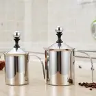 Manual Milk Creamer Hand Pump Frother Cappuccino Latte Coffee Foam Pitcher Cap