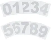 uxcell 1.5" Reflective Number Stickers 0-9, 2 Set Vinyl Mailbox Number Decals Self-Adhesive Stickers for Outside Cars Doors Windows Signs Indoor Outdoor, Reflective Silver