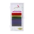 12Rows/Set 6Colors Natural False Eyelash Extension Thick Voluminous Cross Ma ZZ1