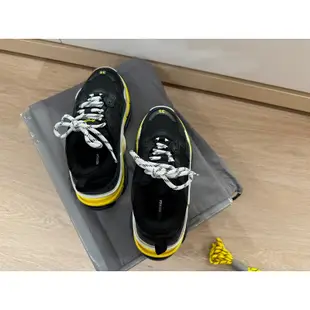 全新現貨 台灣專櫃公司正貨 Balenciaga 巴黎世家 Triple S 老爹鞋 黑黃色 保證正品 中文標籤 休閒鞋