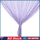 100x200cm String Curtain Wall Panel Fringe Room Divider Tassel Screen (Purple)
