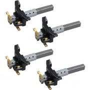 4Pcs Vacuum Cleaner Electric Motor Carbon Brushes Accessories Durable Household Cleaning Tool Part black