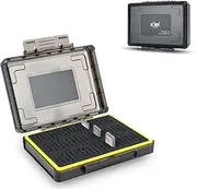 60 Slots SD Card Case Holder for 60 SD/SDXC/SDHC Card CFexpress Type A Card, PSV PS Vita NS Nintendo Swich Game Card, Stackable Memory Card Case Storage Organizer Water-Resistant & Shockproof