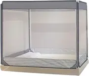 Polyester Folding Mosquito Net Tent Breathable Mosquito Net Tent Curtains with Zipper Portable Mosquito Net for Bed