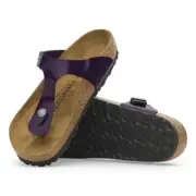 BIRKENSTOCK GIZEH PATENT ACAI PURPLE SHINY FLIP FLOPS REGULAR/WIDE WIDTH THONGS