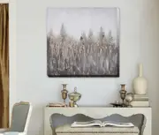 Smoky Blue Stretched Canvas Print A399
