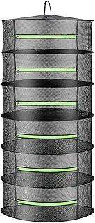 Drying Rack Plant Net Premium Mesh Tents Dryer kit Hanging Clothes Net Folding Nylon Netting Collapsible Mesh Food Dehydrator Receive Storage Carrying Bag 2/4/6 Layer 2FT (6 Layer)