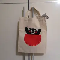 在飛比找蝦皮購物優惠-全新 日本限定 熊本熊 Kumamon 棉麻 手提袋 環保袋