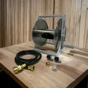 ZORRO Compact Stainless Steel Mountable Reel with Extension Hose