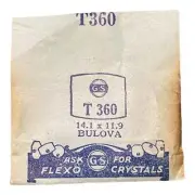 Germanow-Simon Mach (GS) T360 Watch Crystal 14.1x11.9 NOS Part Flexo Bulova