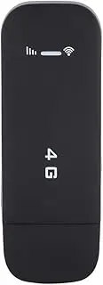 WiFi Router, 4G LTE USB Portable WiFi Router Pocket Mobile Network Hotspot USB Modem Wireless Network Smart Router with SIM Card Slot for Car Outdoor (with WiFi Function)