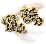 [TSV Jewelers] Solid 14K Yellow Gold Plated 925 Sterling Silver Men’s Diamond Cut Stud Cz Screw Back Post Retro 90's Hip Hop Iced Cubic Zirconia Solid Nugget Earrings For Men, Medium, Sterling Silver, Cubic Zirconia