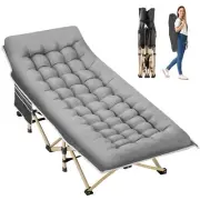 Folding Camping Cot for Sleeping, 600LBS(Max Load), Portable Cot Bed for Adul...